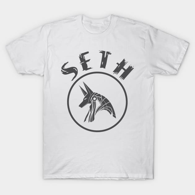 Seth Egyptian god design T-Shirt by cusptees